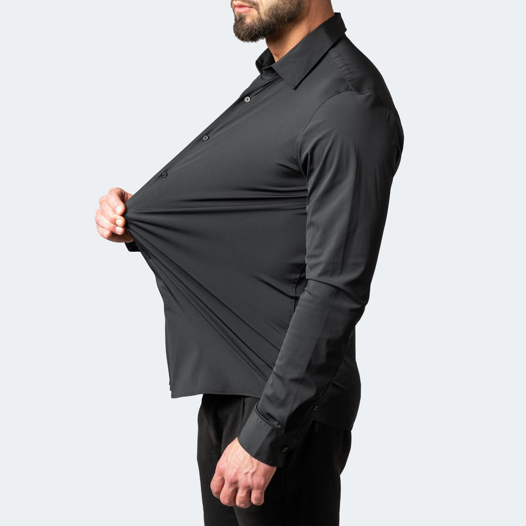 Men's Slim Stretch Shirt | Smart Fit Everyday Wear Side