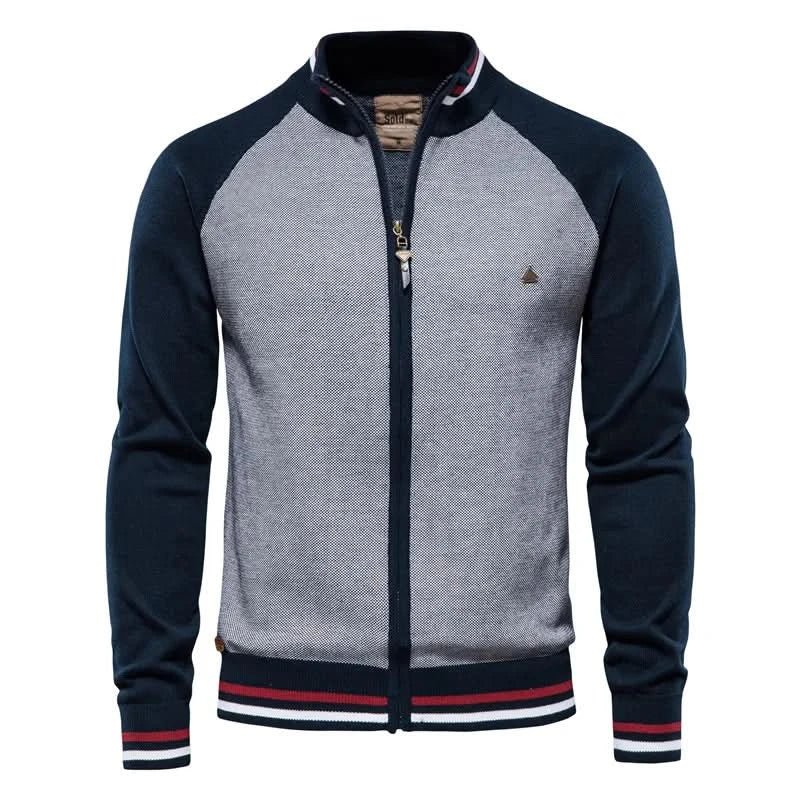 Men's Smart Comfort Cardigan | Slim Fit Raglan Sleeve Detail