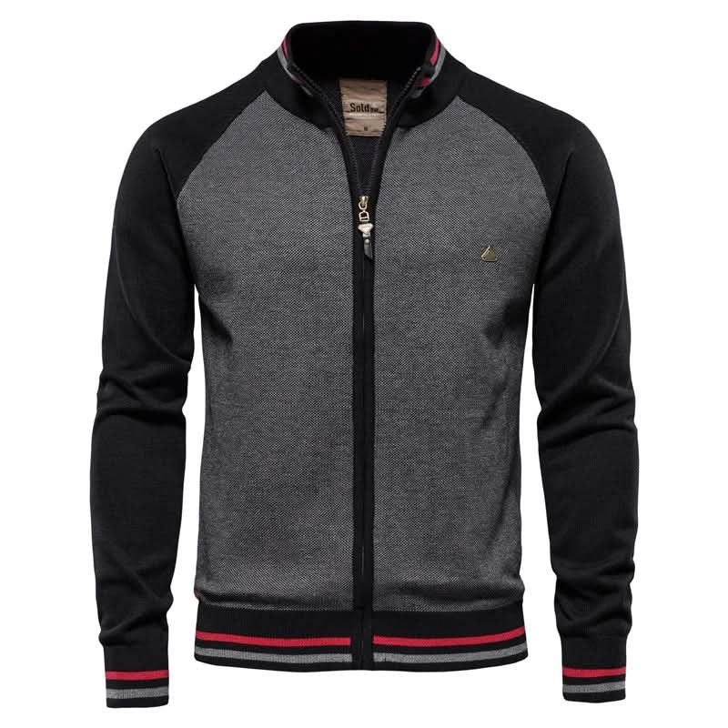 Men's Smart Comfort Cardigan | Slim Fit Raglan Sleeve Front