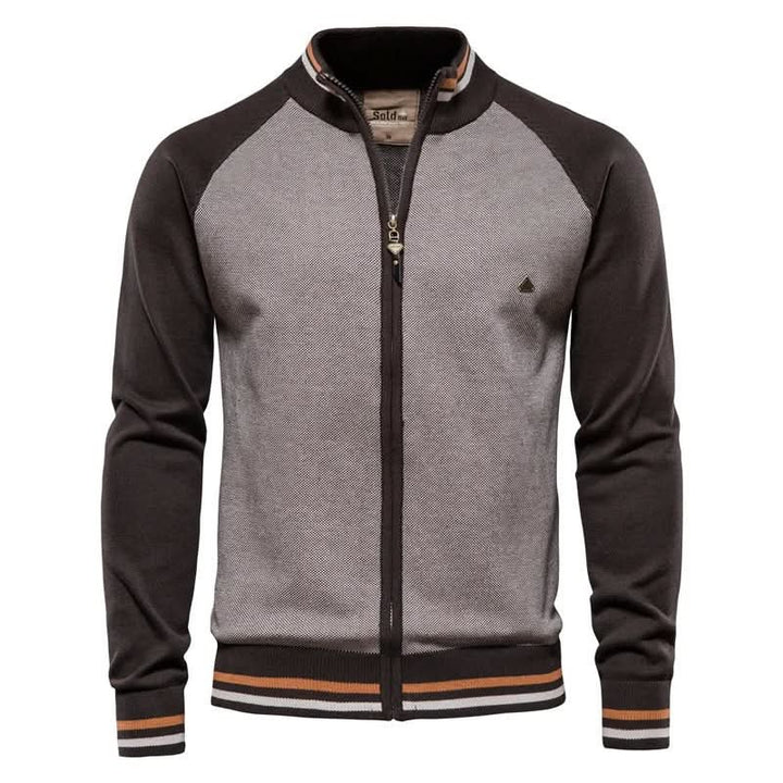 Men's Smart Comfort Cardigan | Slim Fit Raglan Sleeve Side