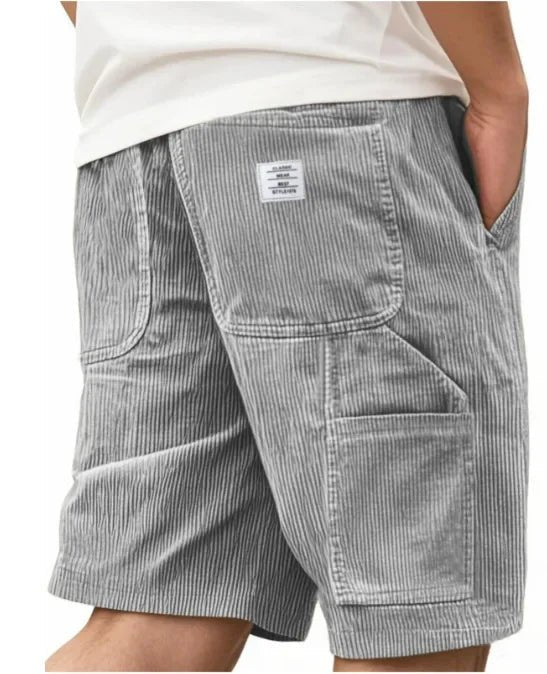Men's Straight Cut Cargo Corduroy Shorts Alternate