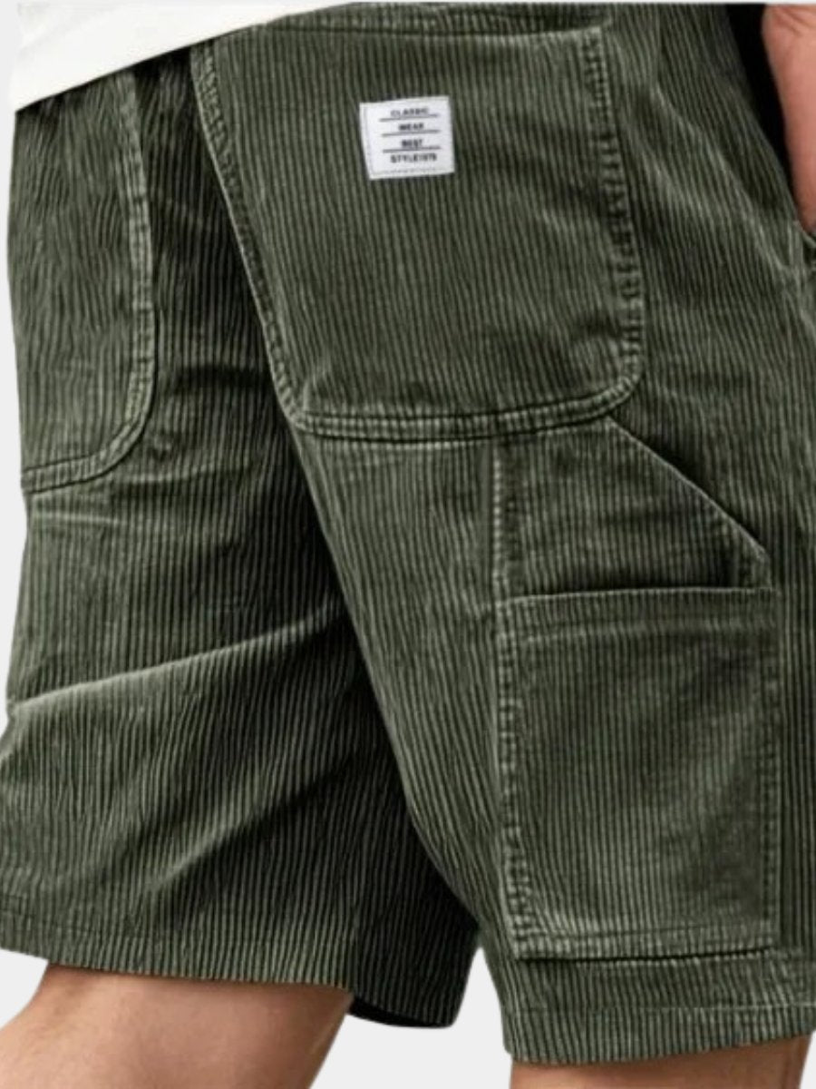 Men's Straight Cut Cargo Corduroy Shorts Hero