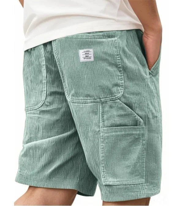 Men's Straight Cut Cargo Corduroy Shorts View 13
