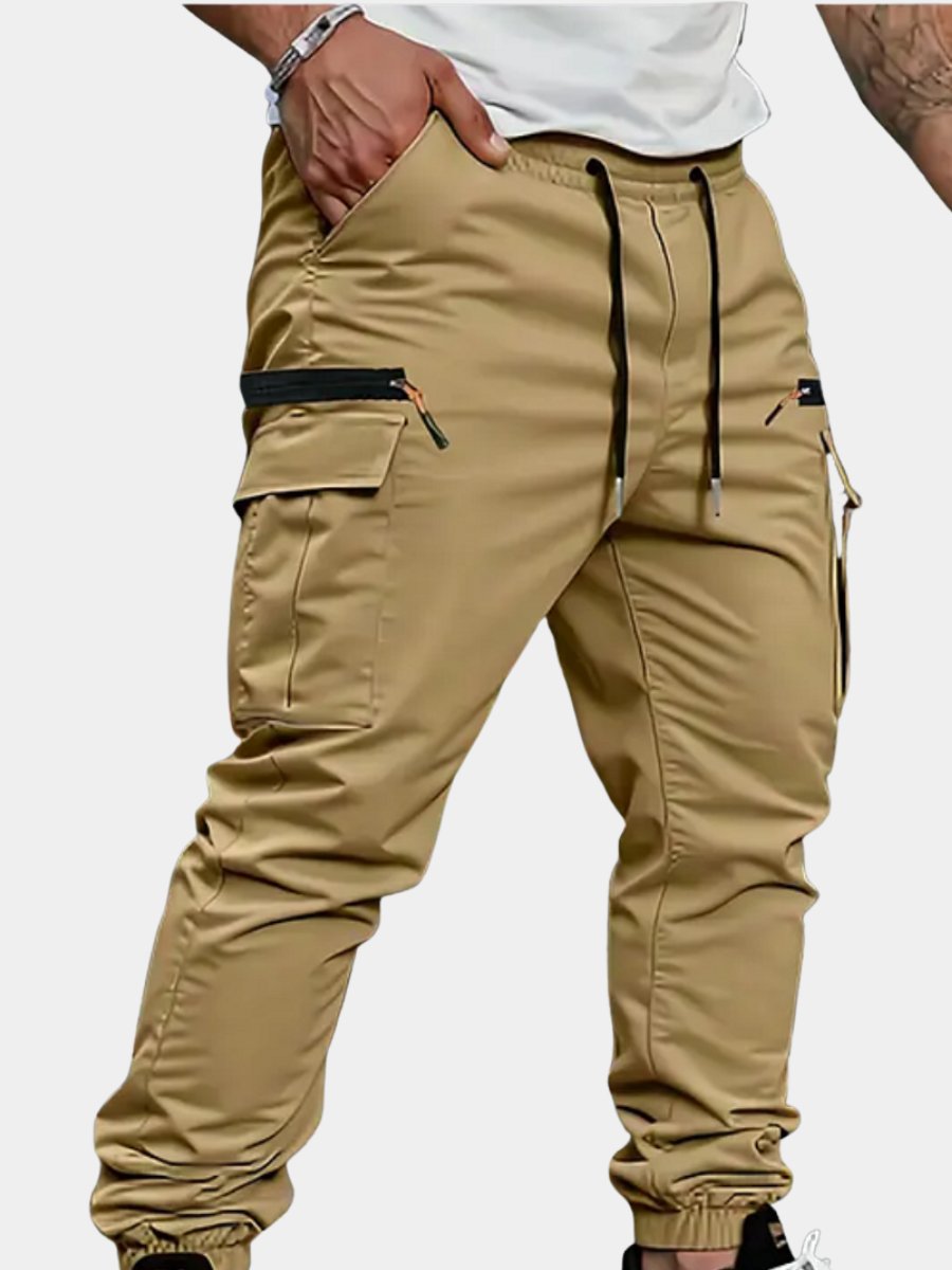 Men's Stretch Jogger Trousers | Slim Fit with Zip Pockets Hero