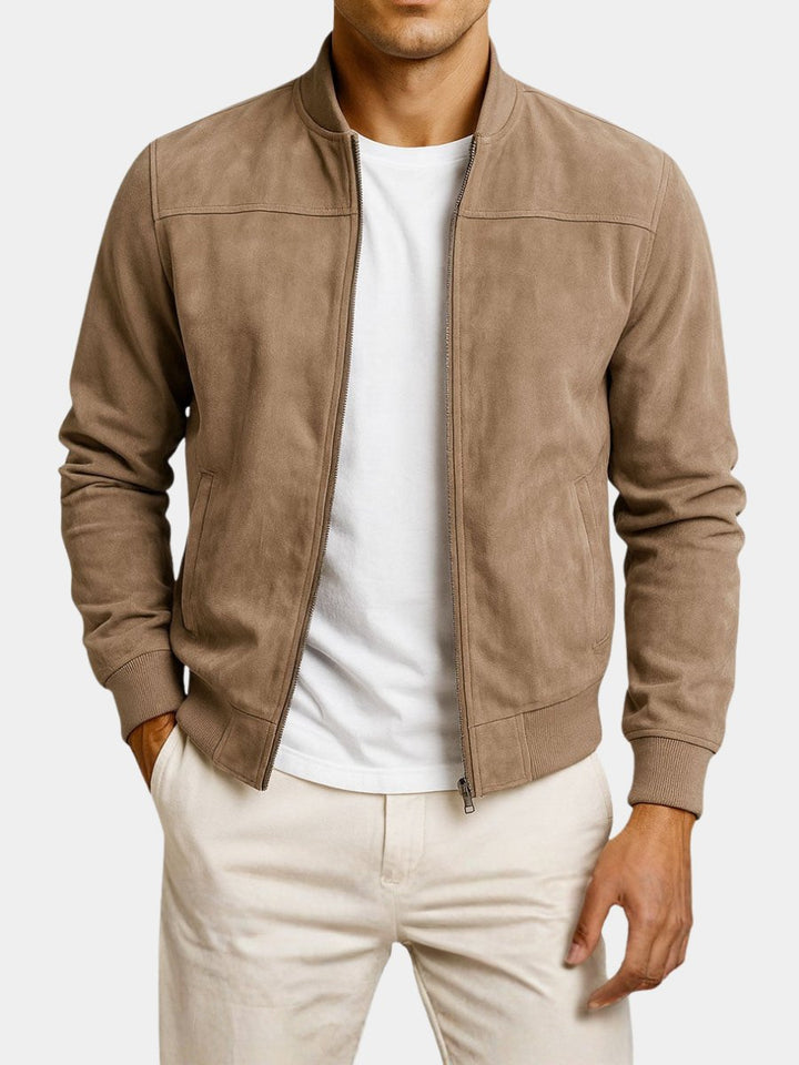 Men's Suede Jacket | Structured Fit with Textured Finish Hero