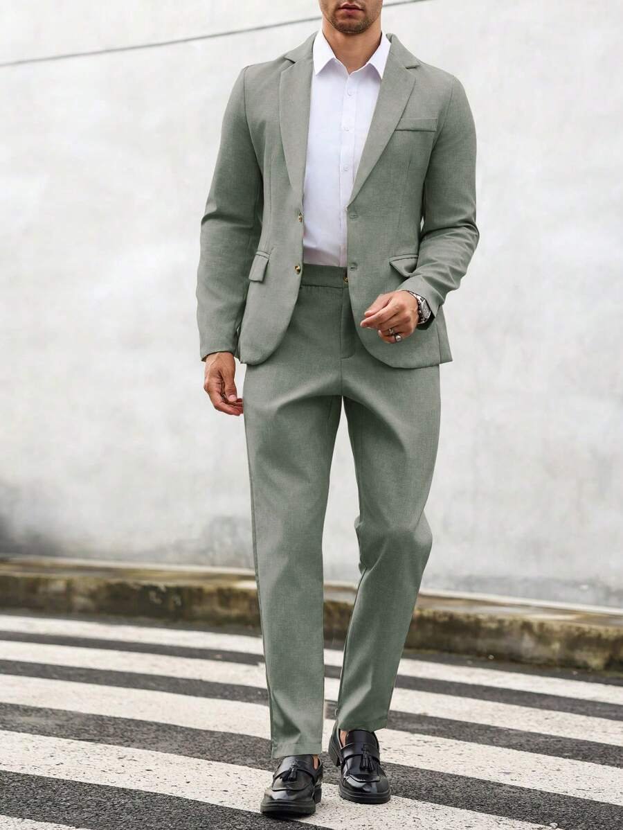 Men's Summer Two Piece Suit | Lightweight Co-ord Set Back