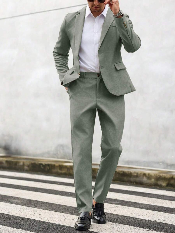 Men's Summer Two Piece Suit | Lightweight Co-ord Set Close Up