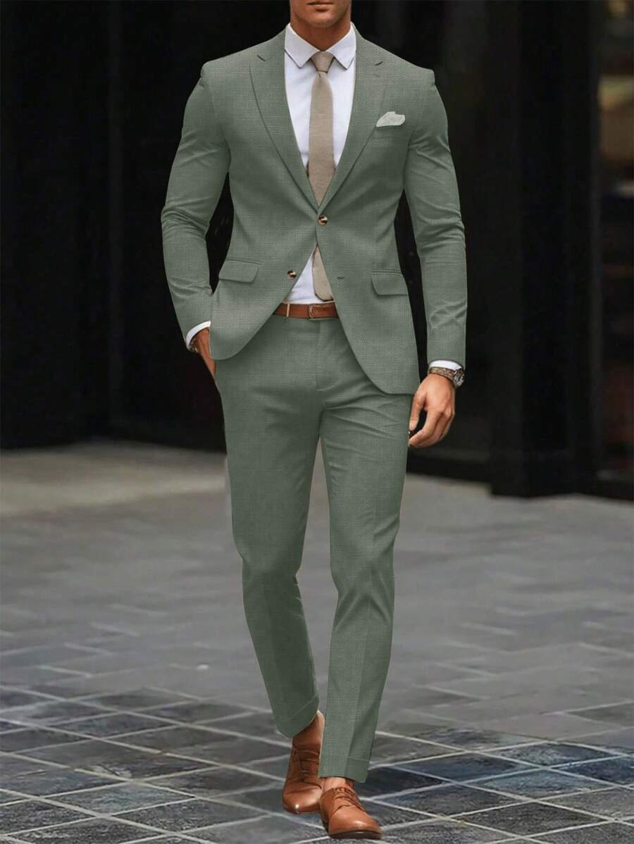 Men's Summer Two Piece Suit | Lightweight Co-ord Set Detail