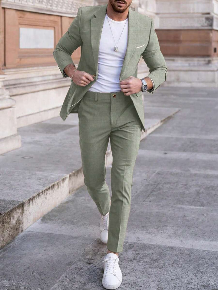 Men's Summer Two Piece Suit | Lightweight Co-ord Set Front