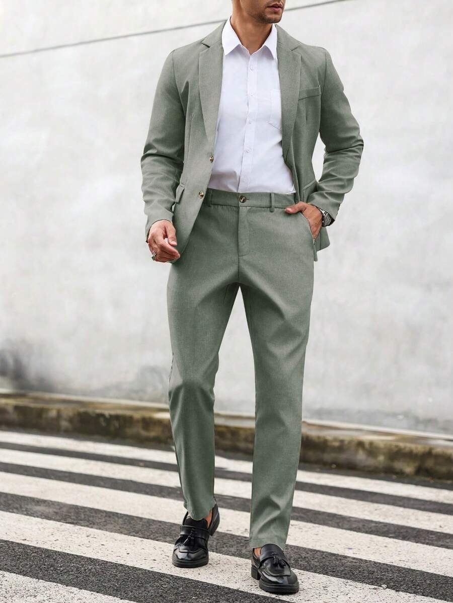 Men's Summer Two Piece Suit | Lightweight Co-ord Set Side