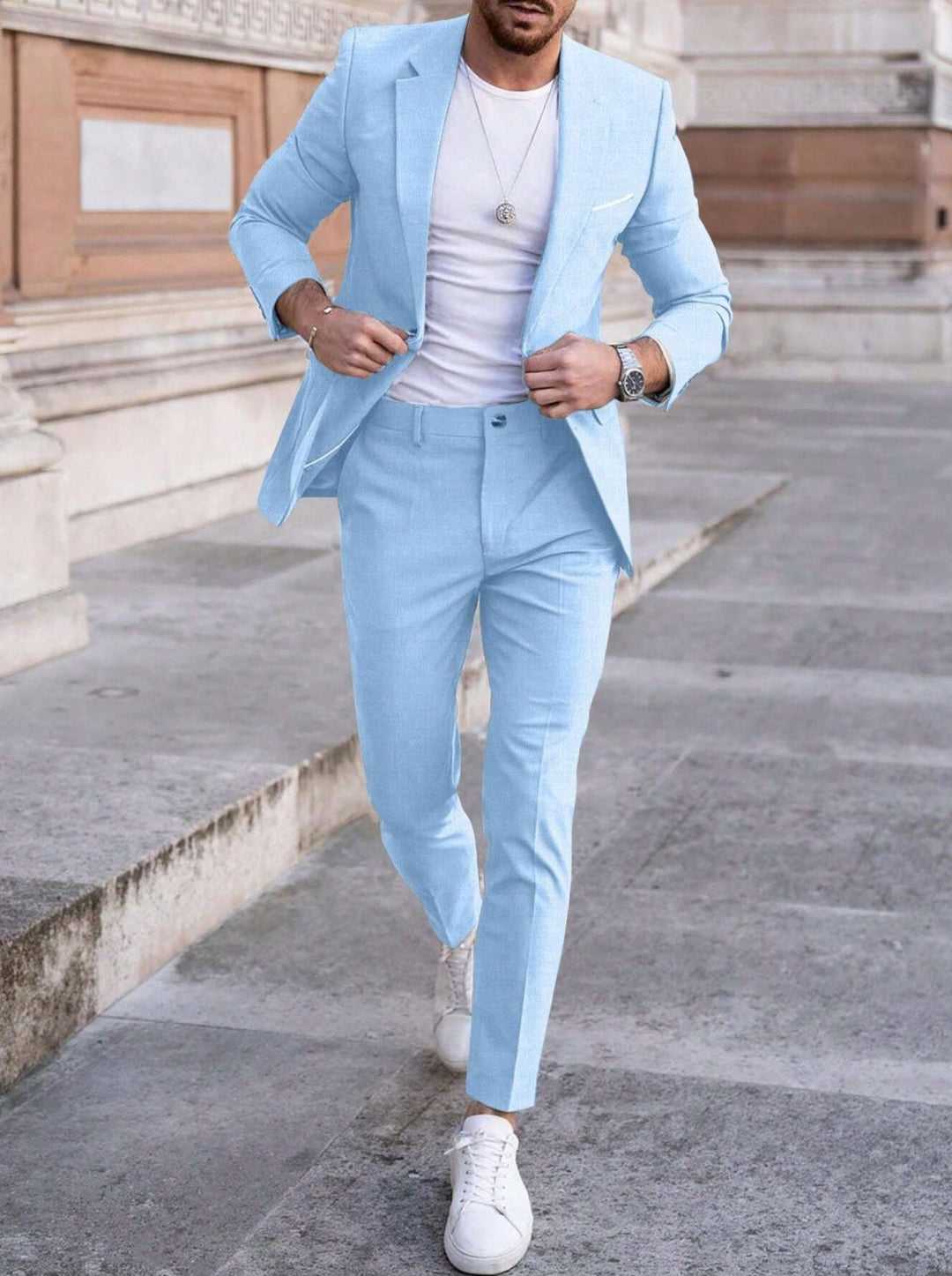 Men's Summer Two Piece Suit | Lightweight Co-ord Set View 14