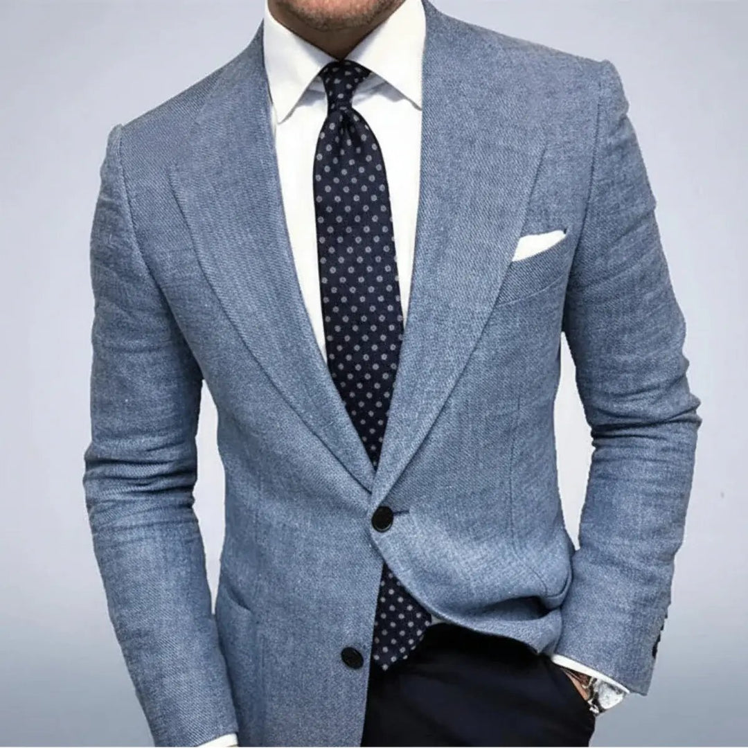Men's Tailored Everyday Blazer | Lightweight Smart Fit with Patch Pocket Back
