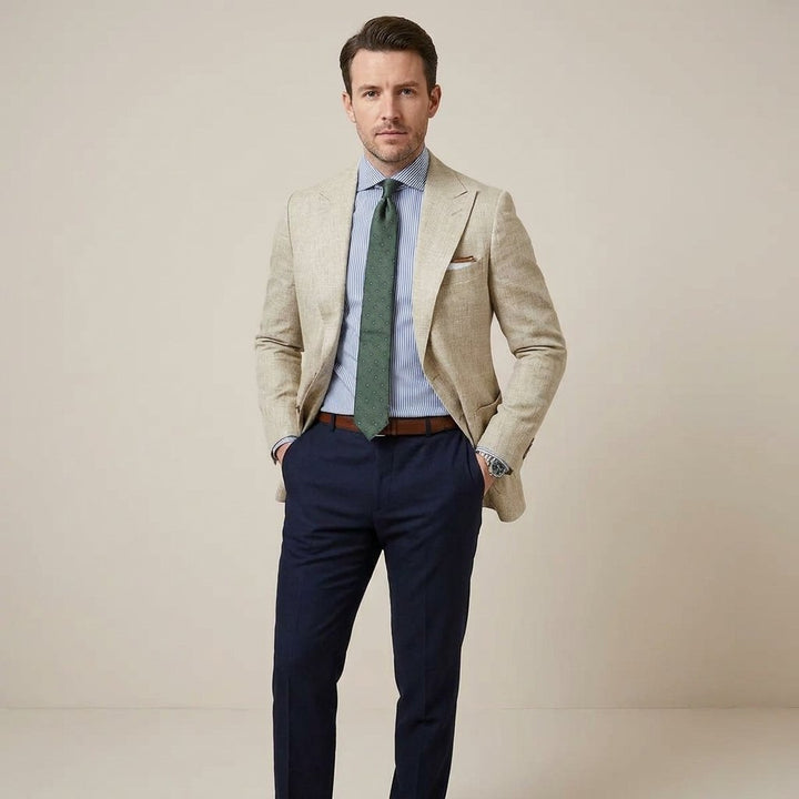 Men's Tailored Everyday Blazer | Lightweight Smart Fit with Patch Pocket Front
