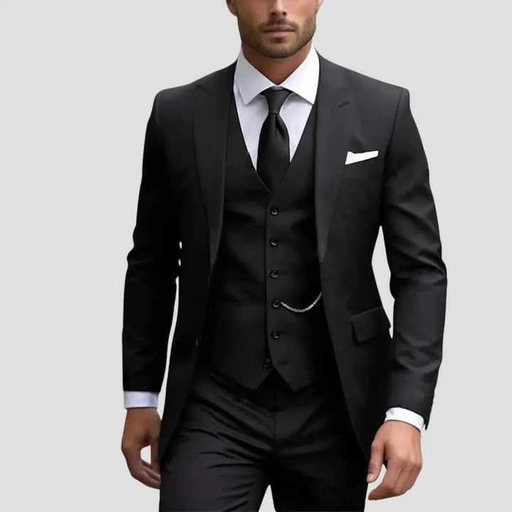 Men's Three-Piece Suit | Tailored Slim Fit Wedding Set Front