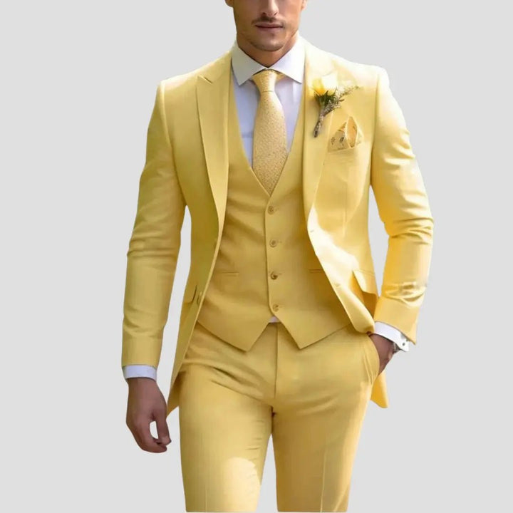 Men's Three-Piece Suit | Tailored Slim Fit Wedding Set Lifestyle