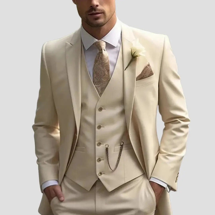 Men's Three-Piece Suit | Tailored Slim Fit Wedding Set Side