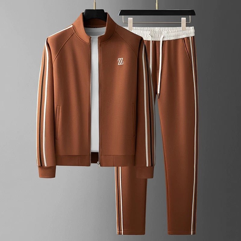 Men's Tracksuit | Two Piece Zip Up with Side Stripe Hero