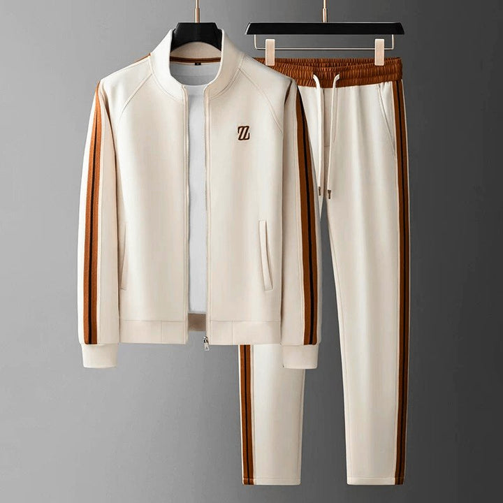 Men's Tracksuit | Two Piece Zip Up with Side Stripe Lifestyle