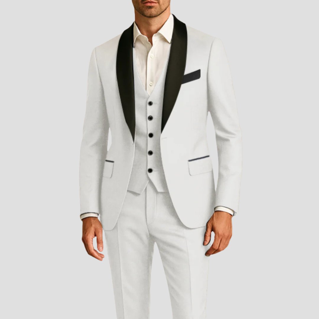 Men's Tuxedo Suit | Three Piece Slim Fit Formal Wedding Lifestyle