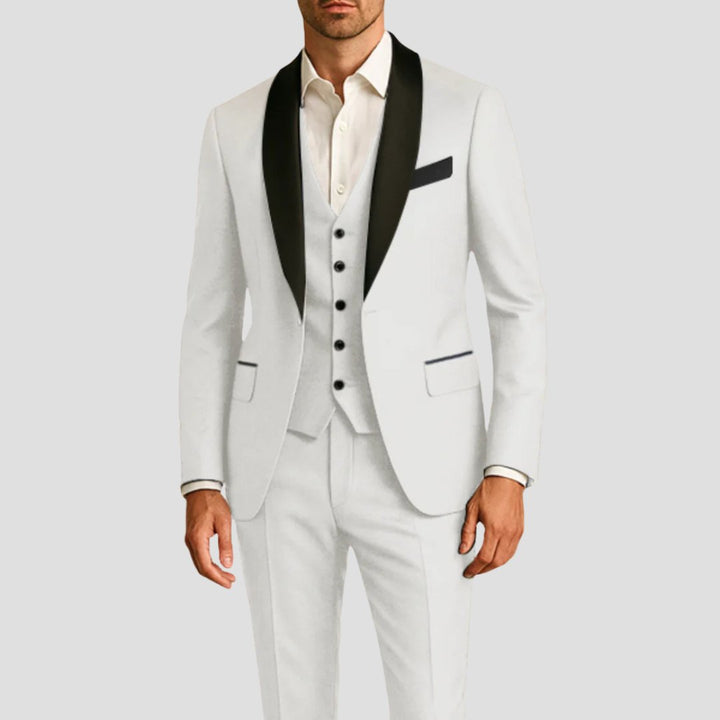 Men's Tuxedo Suit | Three Piece Slim Fit Formal Wedding Lifestyle