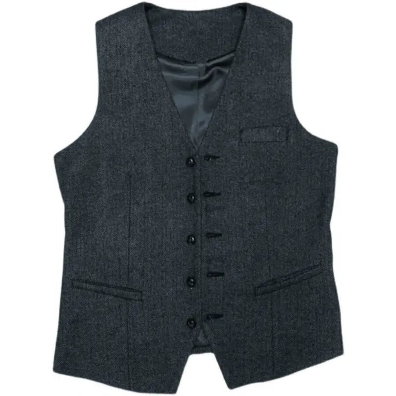 Men's Tweed Wedding 3-Piece Suit | Waistcoat Tailored Formal Set View 19