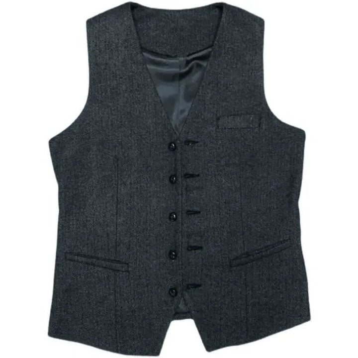 Men's Tweed Wedding 3-Piece Suit | Waistcoat Tailored Formal Set View 19