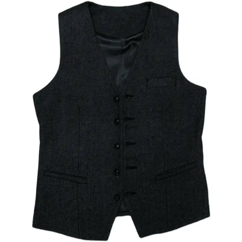 Men's Tweed Wedding 3-Piece Suit | Waistcoat Tailored Formal Set View 25