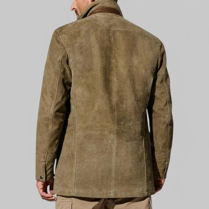 Men's Vintage Field Jacket | Layered Collar Casual Fit Detail
