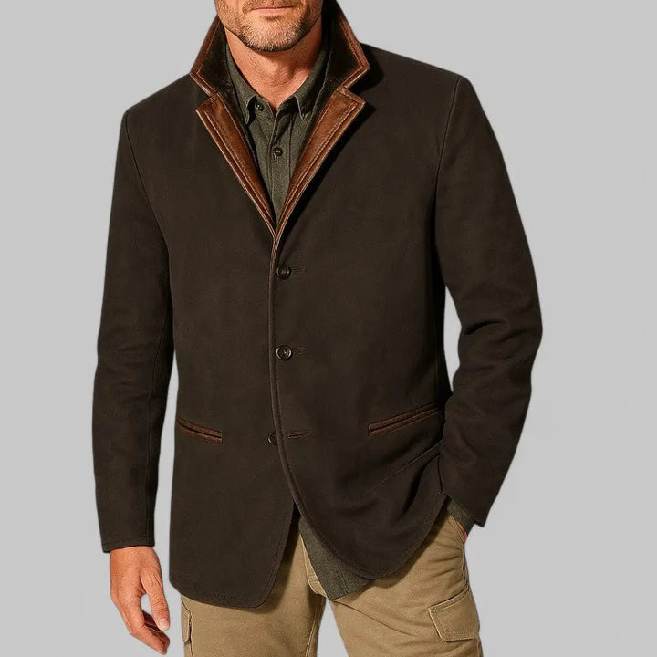 Men's Vintage Field Jacket | Layered Collar Casual Fit Hero