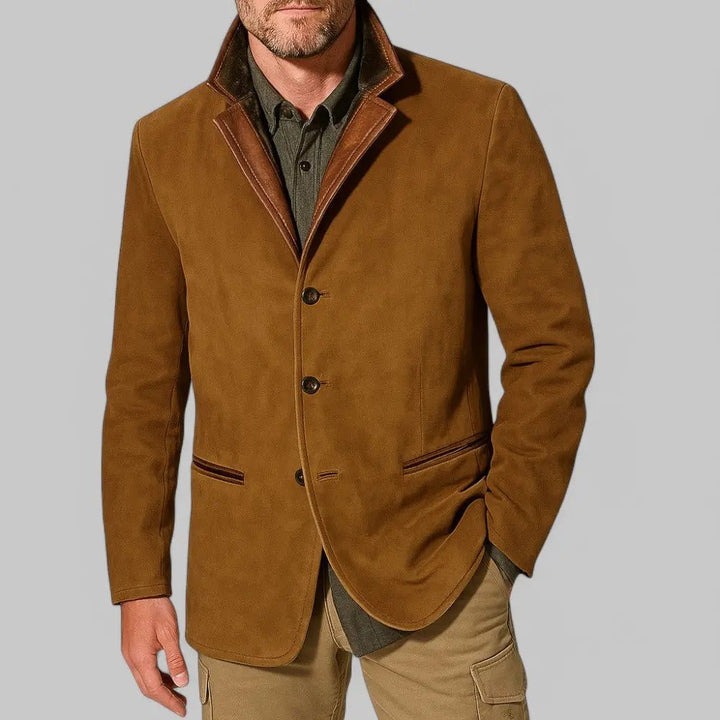 Men's Vintage Field Jacket | Layered Collar Casual Fit Side