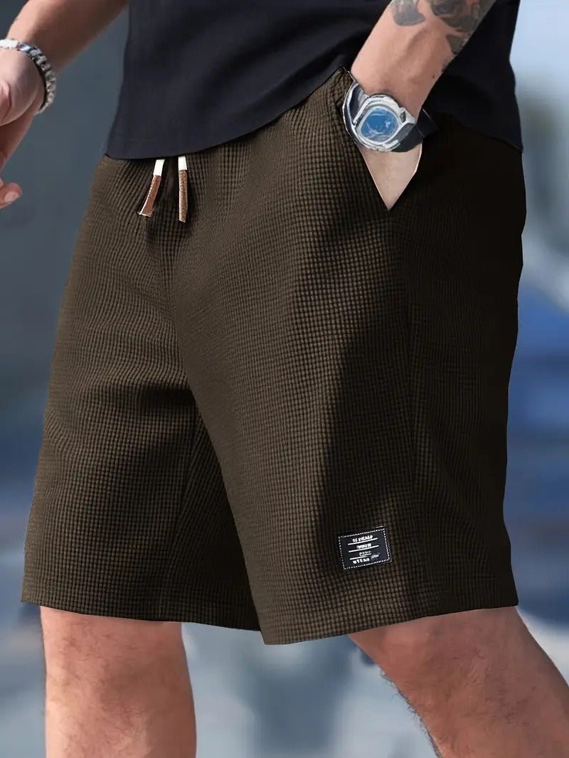 Men's Waffle Knit Relaxed Fit Shorts Alternate