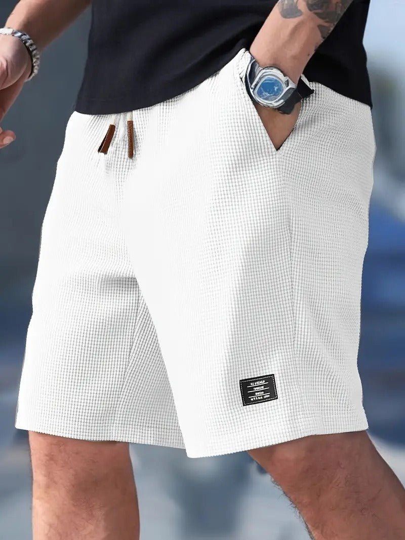 Men's Waffle Knit Relaxed Fit Shorts View 11