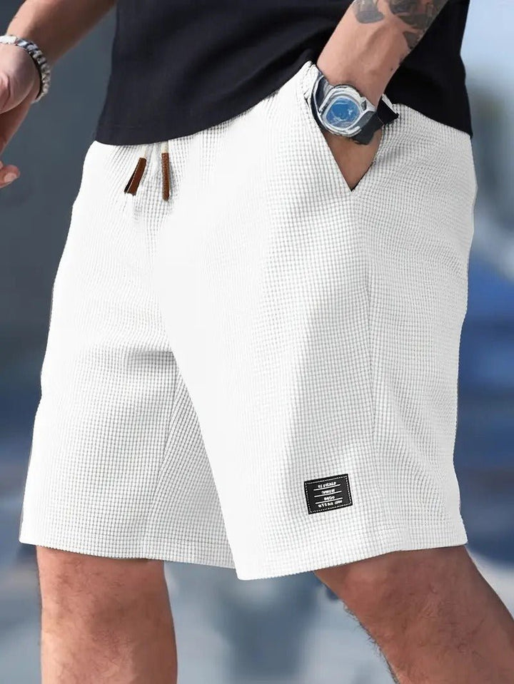 Men's Waffle Knit Relaxed Fit Shorts View 11