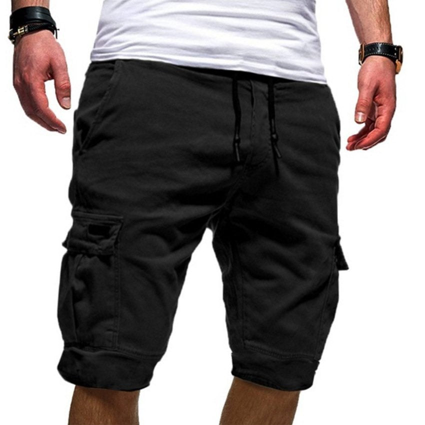 Men's Walking Cargo Summer Shorts with Side Pockets Detail