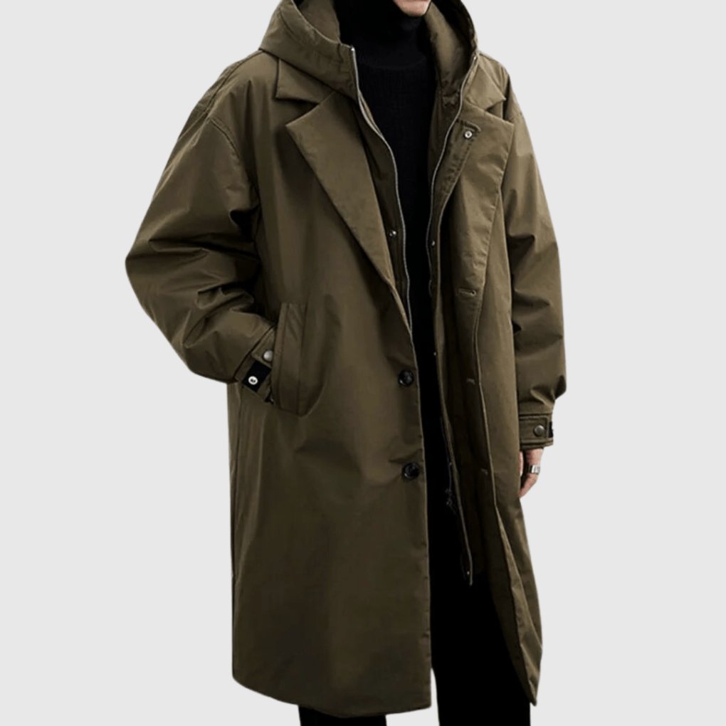 Men's Waterproof Raincoat | All Weather Layered Hood Fit Hero