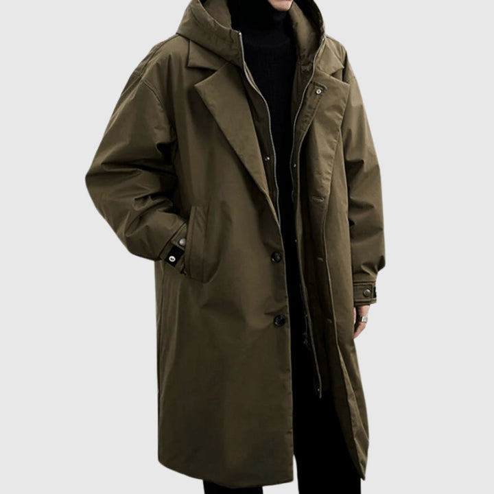 Men's Waterproof Raincoat | All Weather Layered Hood Fit Hero