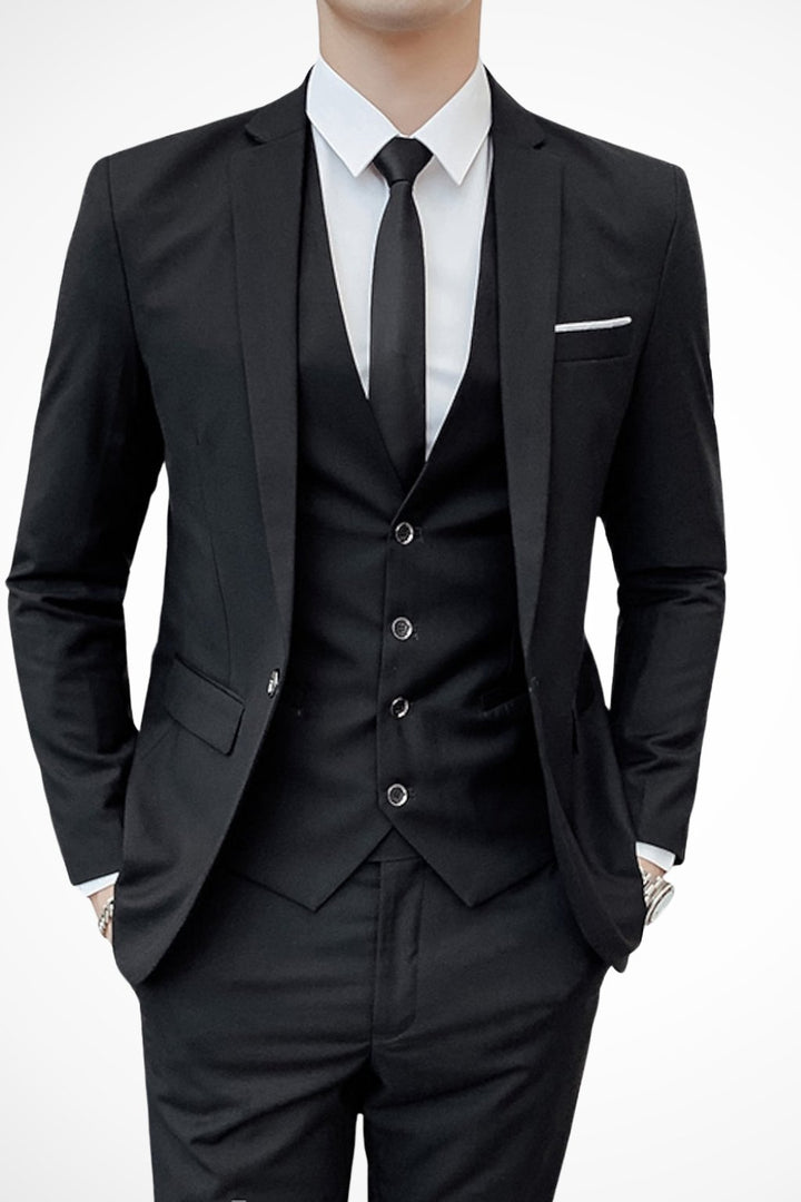 Men's Wedding Guest Suit | Slim Fit Three Piece Notch Lapel Alternate