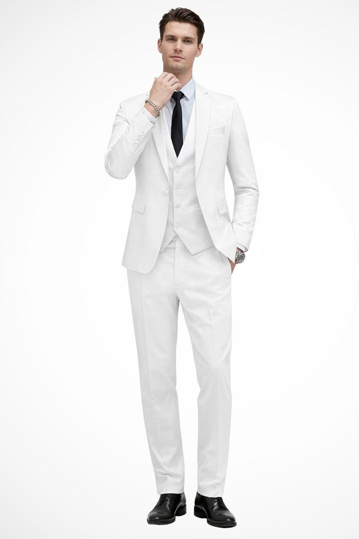Men's Wedding Guest Suit | Slim Fit Three Piece Notch Lapel Lifestyle