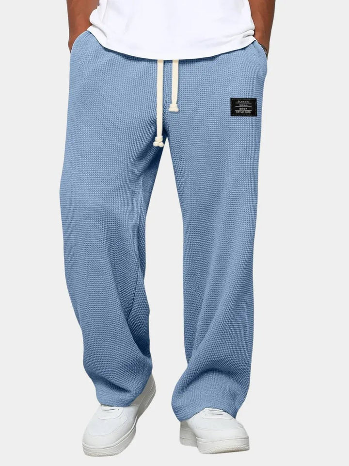 Men's Wide Leg Oxford Trousers | Comfortable Fit City Wear Hero