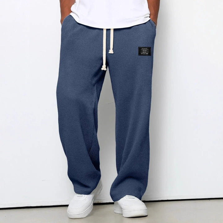 Men's Wide Leg Oxford Trousers | Comfortable Fit City Wear Lifestyle