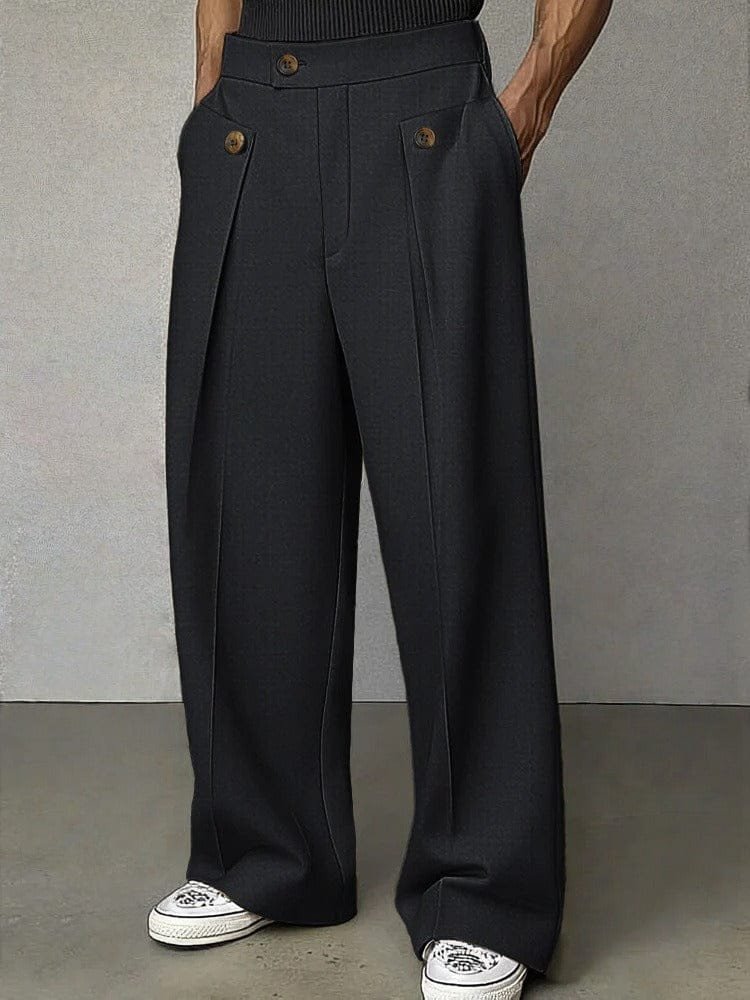 Men's Wide-Leg Trousers | Structured Fit with Side Tab Lifestyle