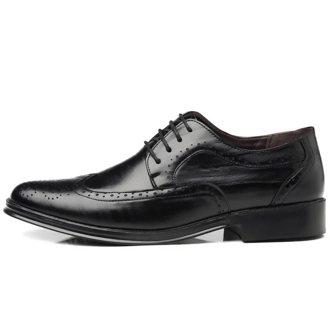 Men's Wingtip Brogue Oxford Shoes | Smart Formal City Fit Back