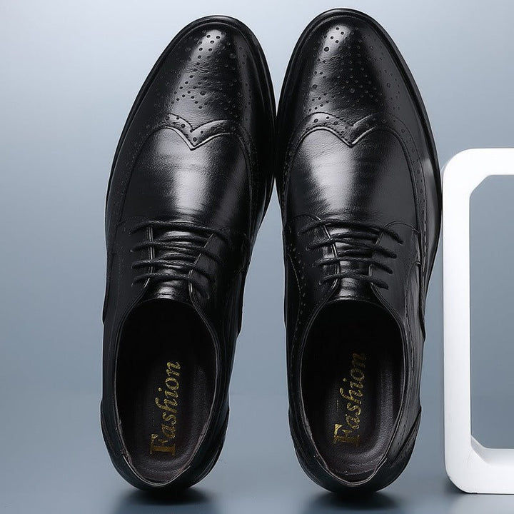 Men's Wingtip Brogue Oxford Shoes | Smart Formal City Fit Detail