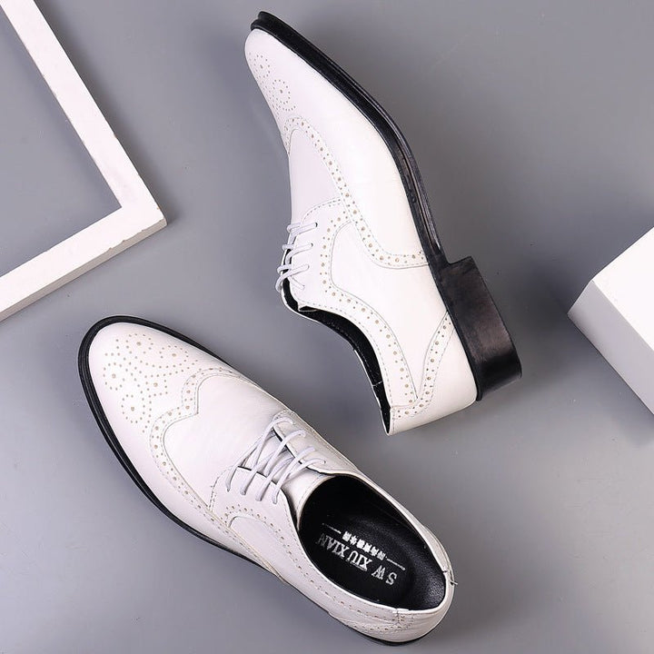 Men's Wingtip Brogue Oxford Shoes | Smart Formal City Fit Front