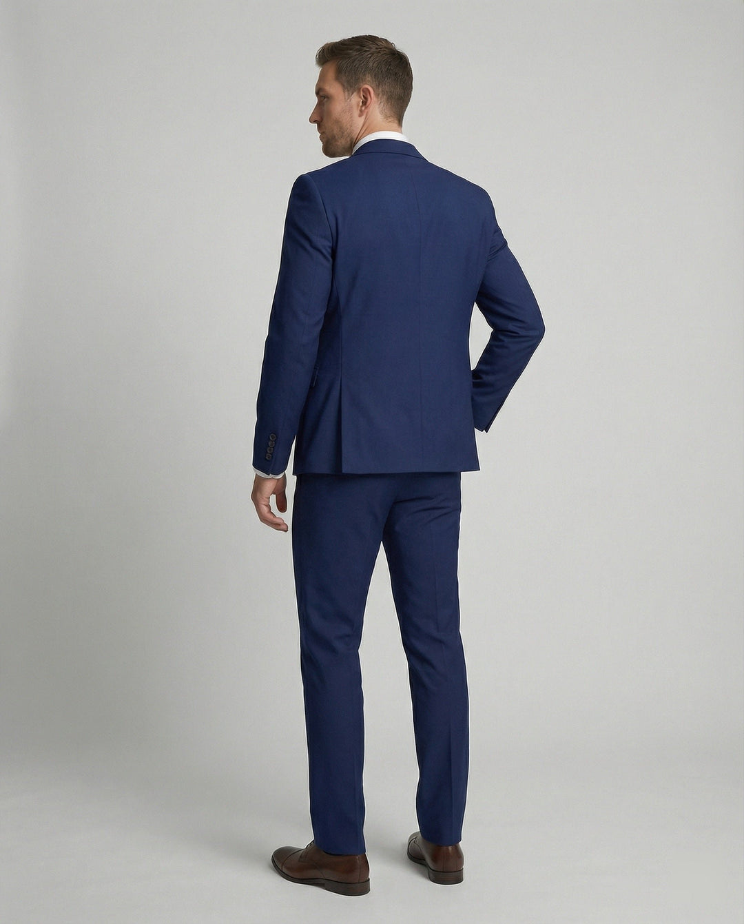 Men's Wool Blend Suit | Three Piece Formal Set Detail
