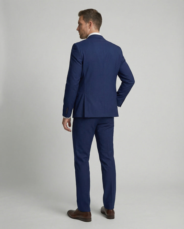 Men's Wool Blend Suit | Three Piece Formal Set Detail