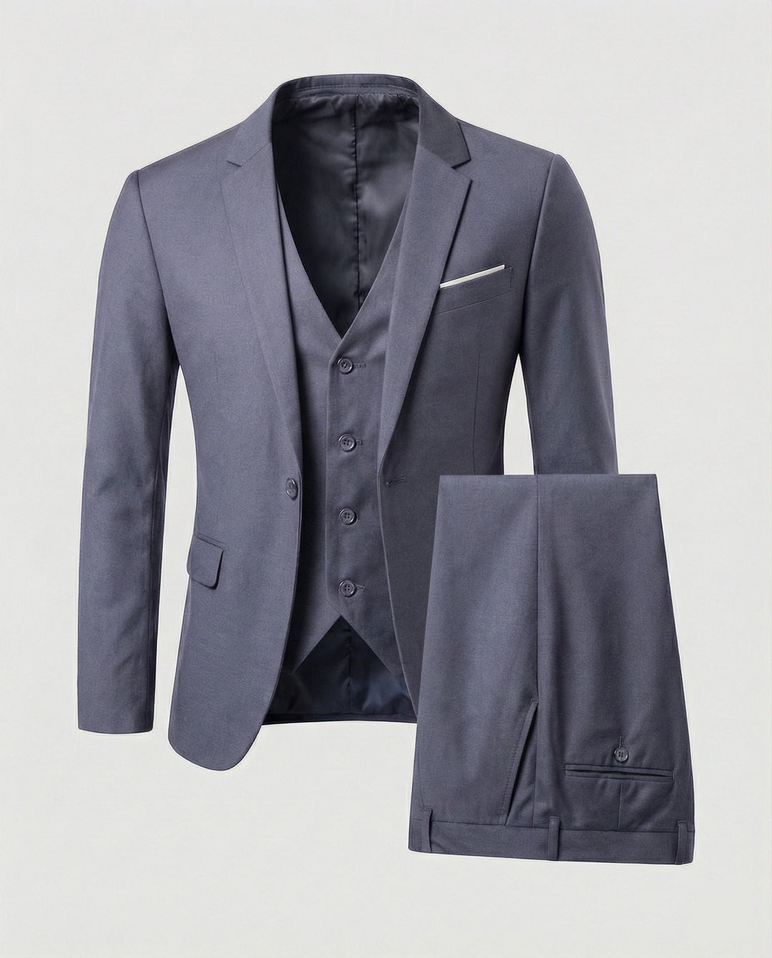 Men's Wool Blend Suit | Three Piece Formal Set Lifestyle