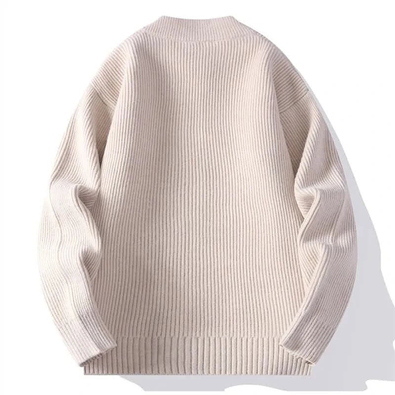Men's Zip Front Rib Knit Jacket | Bomber Cardigan Fit Side