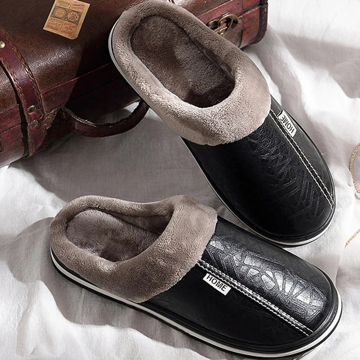 Unisex Fur Cuff Comfort Slides Hero