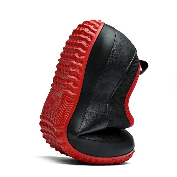 Unisex Waterproof Slip-On Work Shoes with Contrast Sole Detail